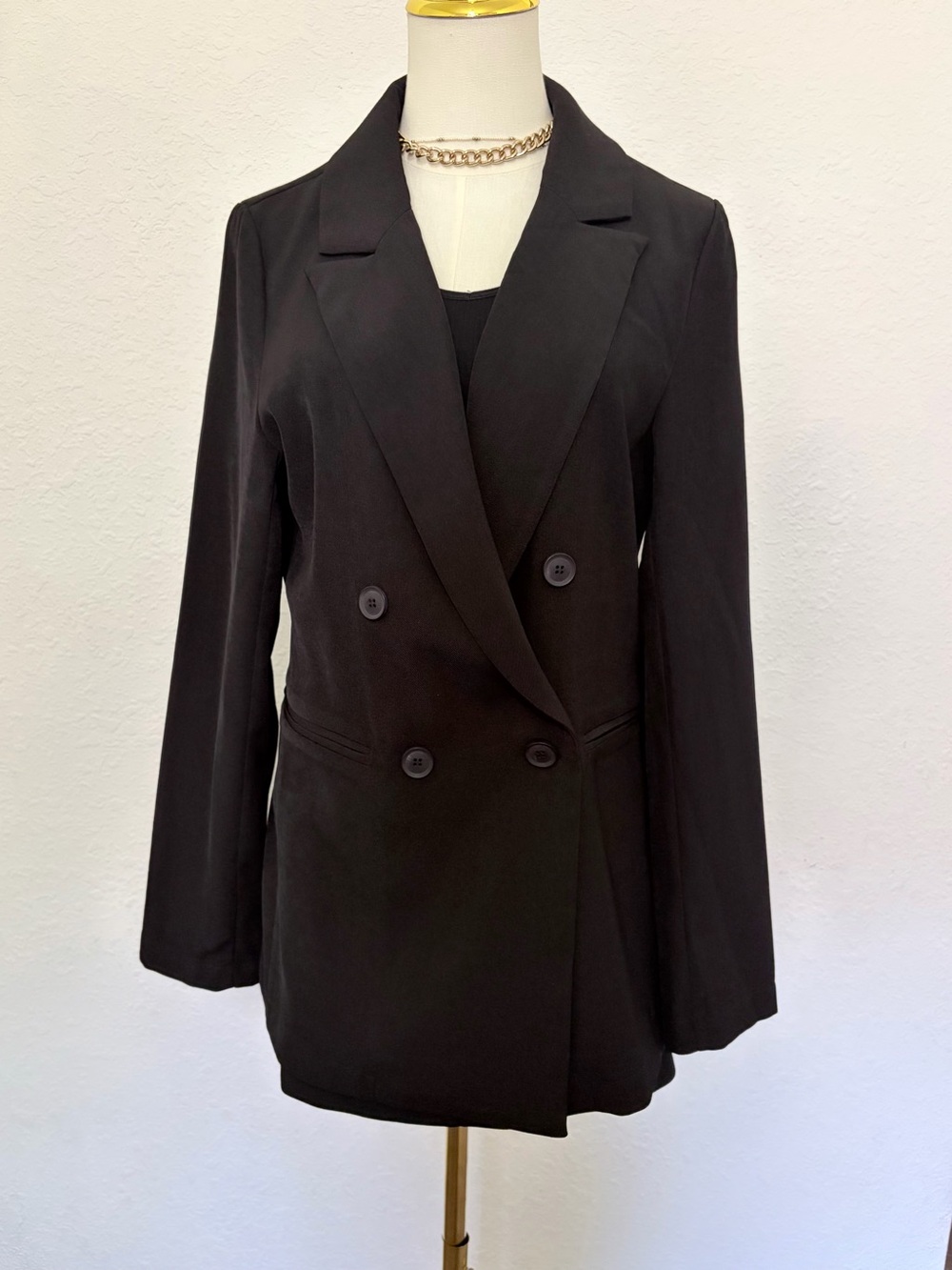 Forever 21 Black Double-Breasted Women's Blazer